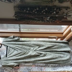 Green and white, Athleta dress, XL